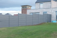 Graphite gravel boards creating a modern look.